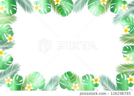 藍色波浪夏季風景背景 126296785