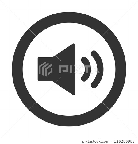 Volume adjustment Volume button Single item Black 126296993