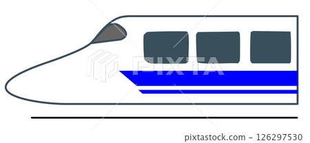 Shinkansen deformed illustration 126297530