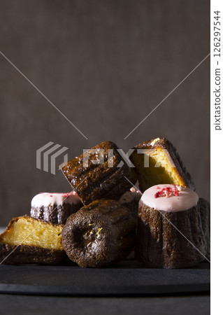 Stacked canelés Stacked canelés 126297544