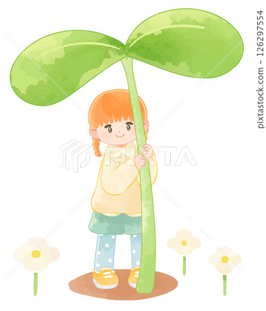 A girl with a big bud 126297554