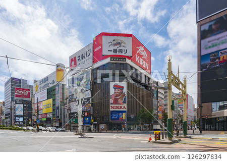 Scenery of Susukino intersection in Sapporo Scenery of Susukino intersection in Sapporo 126297834