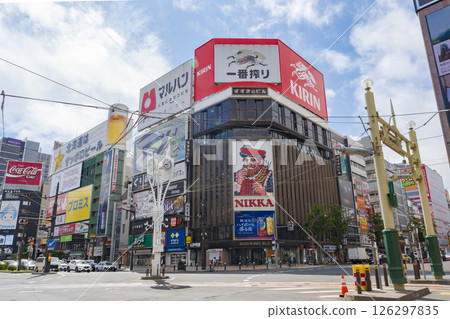 Scenery of Susukino intersection in Sapporo 126297835