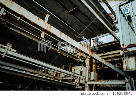 Rusting and decaying multi-storey car park d-2 Film-like 126298042