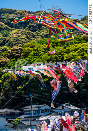 Tomachi Junior High School's Crane Carp Streamer [Nagasaki City] 126298778
