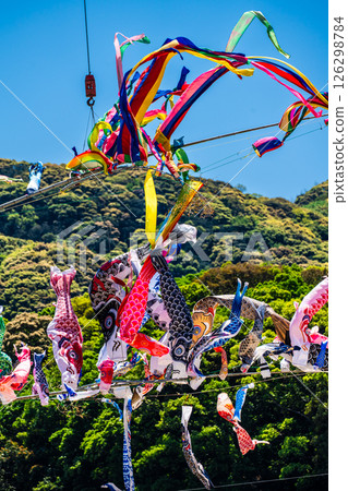 Tomachi Junior High School's Crane Carp Streamer [Nagasaki City] 126298784