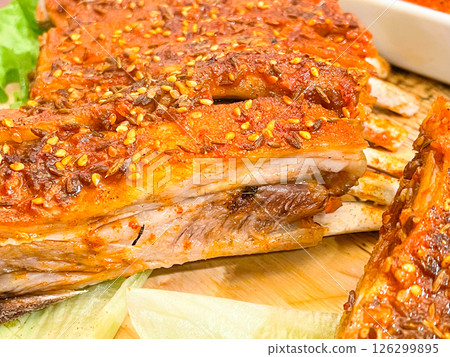 Chinese Silk Road Cuisine: Spiced Grilled Lamb Spare Ribs (烤柳包) Chinese Silk Road Cuisine: Spiced Grilled Lamb Spare Ribs (烤柳包) 126299895