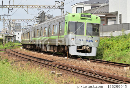 Railway: Private Railway: Keio Inokashira Line 1000 Series 1704F between Meidaimae and Higashimatsubara Railway: Private Railway: Keio Inokashira Line 1000 Series 1704F between Meidaimae and Higashimatsubara 126299945
