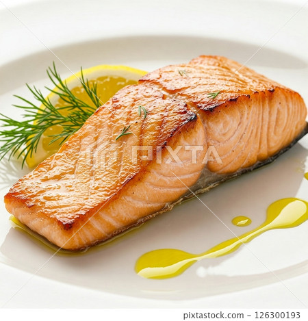 使用魚片的各種菜餚 126300193