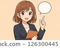 解釋要點的女人 126300445