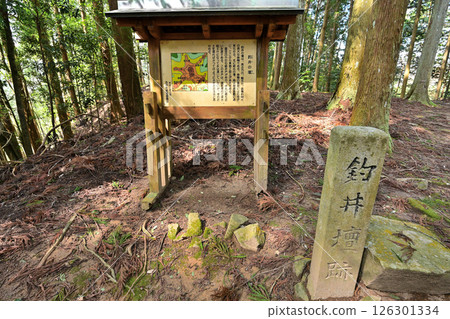 Akikoriyama Castle, where Mori Motonari's public tomb is located. A look at the baileys. Akikoriyama Castle, where Mori Motonari's public tomb is located. A look at the baileys. 126301334