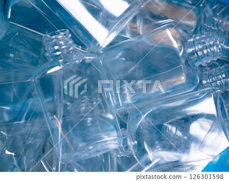 Used Plastic Bottles Collected for Recycling. Used Plastic Bottles Collected for Recycling. 126301598