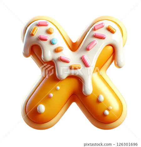 3D letter X  126301696