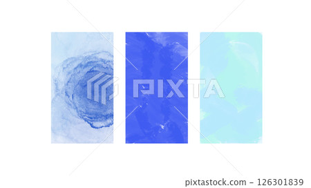 Set of blue watercolor backgrounds. Hand-painted textures with soft gradients and artistic brush strokes. Ideal for digital designs. vector. Set of blue watercolor backgrounds. Hand-painted textures with soft gradients and artistic brush strokes. Ideal for digital designs. vector. 126301839