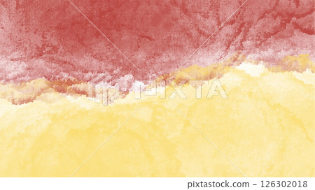Vibrant orange watercolor background in high-quality vector format. Hand-painted texture with soft gradients and organic brush strokes, perfect for creative projects, seasonal designs, branding, 126302018