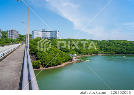 鳥羽珍珠之路：從的屋灣大橋眺望度假飯店和的屋灣 126302066