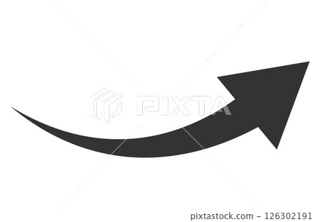 黑色上升箭頭簡約單品 126302191