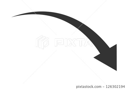 向下箭頭黑色 126302194