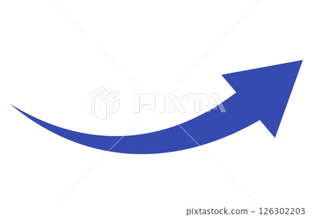 藍色上升箭頭簡約單品 126302203