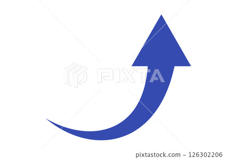 藍色上升箭頭簡約單品 藍色上升箭頭簡約單品 126302206