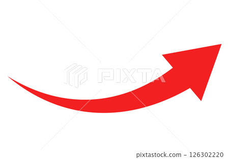 紅色上升箭頭簡約單品 紅色上升箭頭簡約單品 126302220