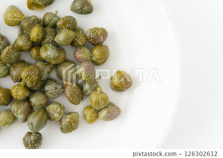 Close-up of pickled capers 126302612