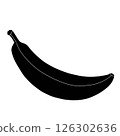 Banana silhouette illustration / Fruit illustration material 126302636