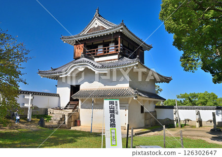 藍天映襯下，城堡塔樓和國家重要文化財產月見塔格外醒目 126302647