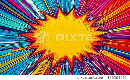 Comic Screentone Generation AI Background Comic Screentone Generation AI Background 126303361