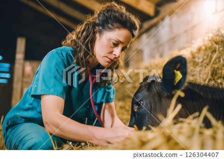 Caring for a Calf 126304407