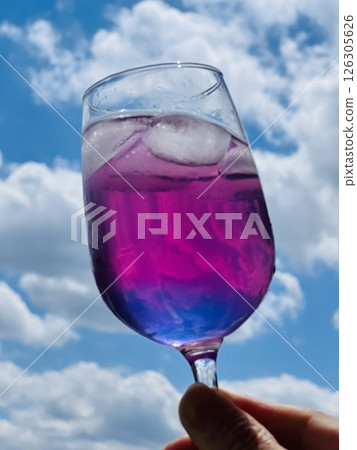 Blue sky and glass Blue sky and glass 126305626