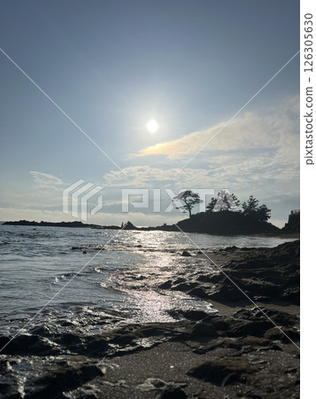 從立石海灘看到的日落 126305630