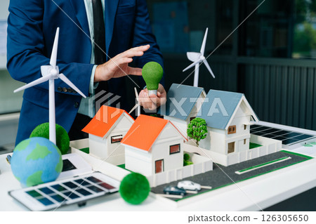 Business team people planning hand using laptop for working technology and business Net zero and carbon neutral concept. Business team people planning hand using laptop for working technology and business Net zero and carbon neutral concept. 126305650