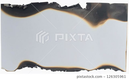 Burnt paper, burnt paper, texture, background, frame, wallpaper 126305961