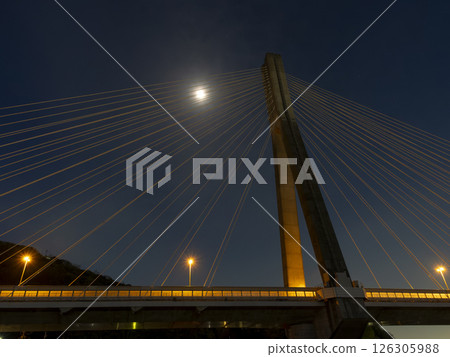 夜景中的新豬川大橋 夜景中的新豬川大橋 126305988