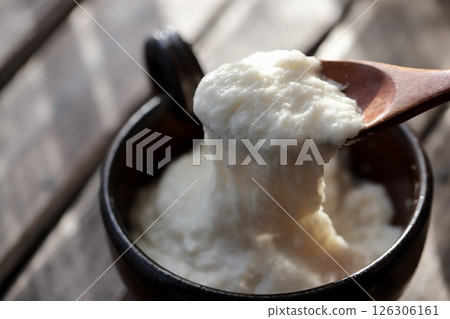 Grated Chinese yam - Sticky grated yam Grated Chinese yam - Sticky grated yam 126306161