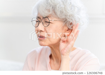 Deaf senior woman Deaf senior woman 126306748