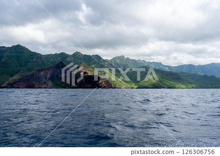 Cliffs along the coast between Taiohae and Hakaui, Nuku Hiva, French Polynesia Cliffs along the coast between Taiohae and Hakaui, Nuku Hiva, French Polynesia 126306756