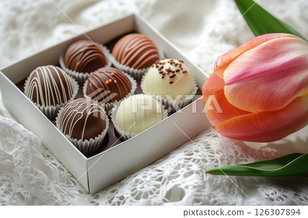 Close-up of a curious piglets face with a round snout, bright eyes, and fine white hair Close-up of a curious piglets face with a round snout, bright eyes, and fine white hair 126307894