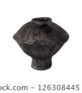 Ceramic vase on white background 126308445