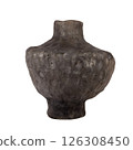 Ceramic vase on white background 126308450
