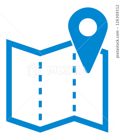 Map icon illustration Map icon illustration 126309312
