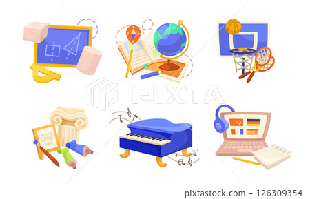 Icons for Education and Creativity tailored for modern learning concepts and practices 126309354