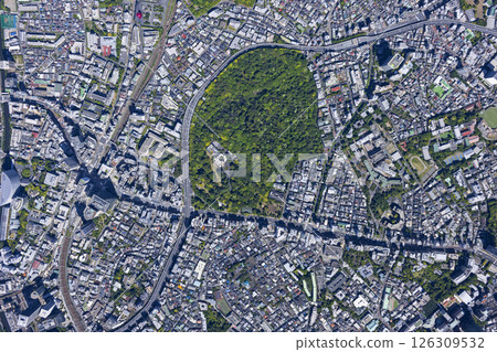 Aerial View of Shirokanedai Area 126309532