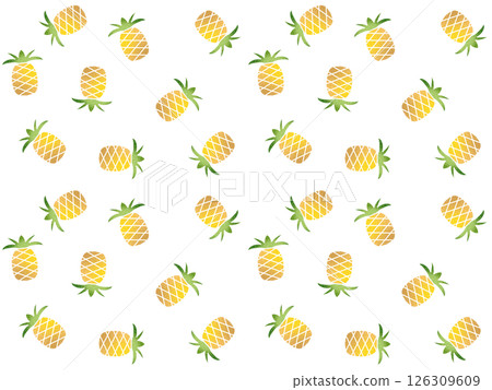 鳳梨無縫圖案B-1' 126309609