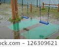 Swing of rainy day 126309621