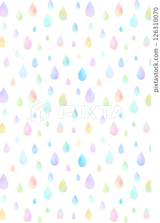 Colorful rain background illustration material 126310070