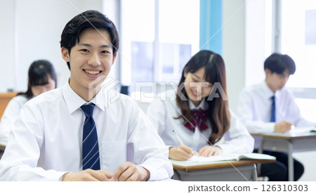 School classroom scenery 126310303
