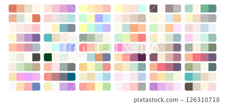 Diverse Collection of Modern Color Palettes Vector Illustration 126310718