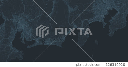 日本東海地區的數位網路風格插圖 126310928